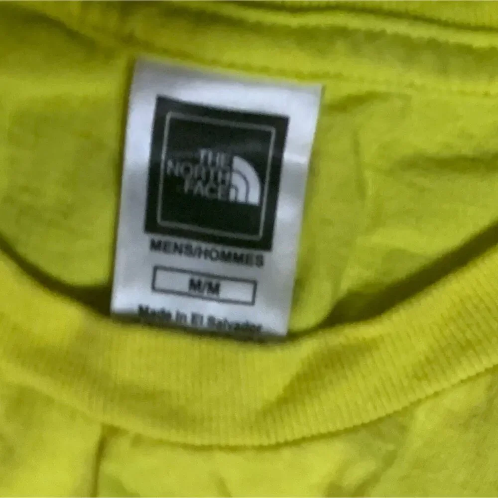 The North Face Classic Logo Graphic T-Shirt Neon Yellow Men's Size Medium
